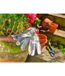 Dehner Gartenhandschuh Rosenmotiv 7 Dehner Gartenhandschuh Rosenmotiv -Gartenbedarf Geschäft 1452655 1452713 1452648 WE MO 002 DehnerGartenhandschuhRosenmotiv8M