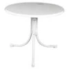 MFG Freizeitmöbel Boulevard-Klapptisch Sevelit, Weiß, Ø85/H70 Cm -Gartenbedarf Geschäft 1741818 WE FS 001 MFGBoulevardKlapptischSevelit