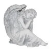 Fantasieco Stein-Engel Sitzend, Ca. B27/H23/T20 Cm -Gartenbedarf Geschäft 2287381 WE FS 001 fantasiecoSteinEngelsitzend
