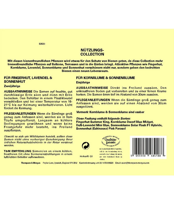 Thompson & Morgan Samen 'Nützlings-Collection' 4 Thompson & Morgan Samen 'Nützlings-Collection' – Bild 2