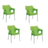 Best Alu-Stapelsessel Vegas, 4 Stück -Gartenbedarf Geschäft 3046554 WE FS 001 VegasStapelsesselGruen
