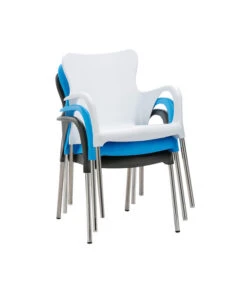 Best Alu-Stapelsessel Maui, 4er Set -Gartenbedarf Geschäft 3046851 WE DE 001 4erStapelsesselMauiWeiss