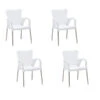 Best Alu-Stapelsessel Maui, 4er Set -Gartenbedarf Geschäft 3046851 WE FS 001 4erStapelsesselMauiWeiss