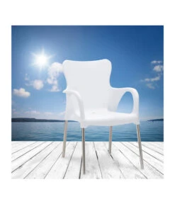 Best Alu-Stapelsessel Maui, 4er Set -Gartenbedarf Geschäft 3046851 WE MO 001 4erStapelsesselMauiWeiss