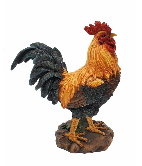 Dehner Polyresin-Hahn, 31 X 15 X 36 Cm 3 Dehner Polyresin-Hahn, 31 X 15 X 36 Cm