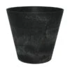 Artstone Kunststoff-Blumentopf Claire, Rund -Gartenbedarf Geschäft 3930047 BildFS 001 ArtstoneKunststoffBlumentopfClaireTopfClaireSchwarz27Cm