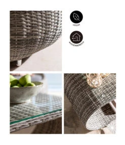 Dehner Geflechtlounge Avani, 4-teilig -Gartenbedarf Geschäft 4209987 WE IG 001 DehnerGeflechtloungeAvani