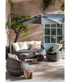 Dehner Geflechtlounge Avani, 4-teilig -Gartenbedarf Geschäft 4209987 WE MO 005 LoungeAvani