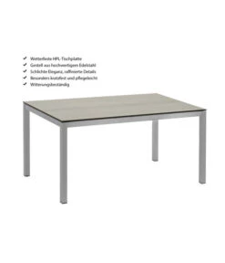 Dehner Premium Esstisch Nantes, Ca. B152/H75/T90 Cm -Gartenbedarf Geschäft 4218210 WE IG 001 DehnerPremiumEsstischNantes