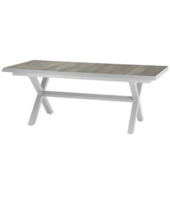 Siena Garden Ausziehtisch Sincro, Hellgrau, Ca. B200-260/H77/T100 Cm