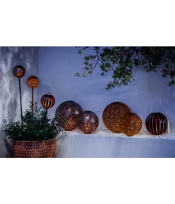 Dehner Solarstab Kugelleuchte Luanda, Ca. Ø16/H120 Cm -Gartenbedarf Geschäft 4405049 WE MO 005 SolarstabKugelleuchteLuanda