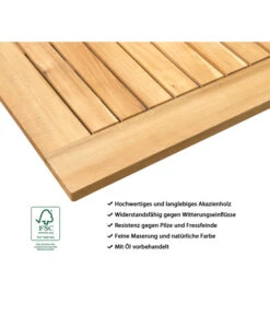 Dehner Tablett-Tisch Macao, Ca. B90/H38/T50 Cm -Gartenbedarf Geschäft 4423570 WE IG 001 BeistelltischMacao 1