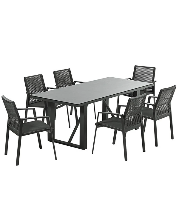 Dehner Alutisch Monaco, Ca. B200/H73/T90 Cm 4 Dehner Alutisch Monaco, Ca. B200/H73/T90 Cm – Bild 2