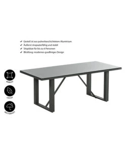 Dehner Alutisch Monaco, Ca. B200/H73/T90 Cm 11 Dehner Alutisch Monaco, Ca. B200/H73/T90 Cm -Gartenbedarf Geschäft 4424891 WE IG 001 TischMonaco