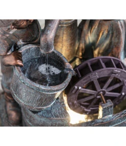 Dehner Polyresin-Gartenbrunnen Lea Und Leon, Ca. B45/H68,5/T35 Cm -Gartenbedarf Geschäft 4447587 WE DE 003 DehnerPolyresinGartenbrunnenLeaundLeonNEU