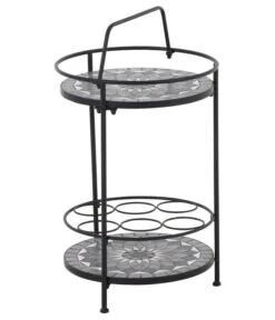 Siena Garden Mosaikbeistelltisch Como, Ca. Ø41/H74 Cm -Gartenbedarf Geschäft 4498788 WE FS 003 BeistelltischComo42cm