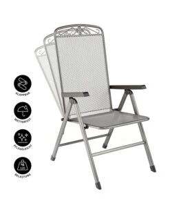 MWH Klapp-Gartensessel Savoy 17 MWH Klapp-Gartensessel Savoy -Gartenbedarf Geschäft 5312095 WE IG 001 KLAPPSESSELSAVOYEGRAU