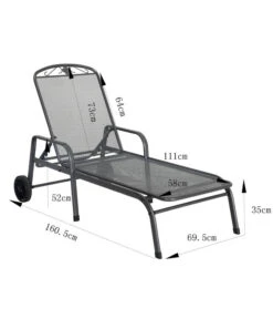 MWH Gartenliege Savoy, Ca. B81/H52/T187 Cm -Gartenbedarf Geschäft 5312897 WE BG 001 MWHLiegeSavoy