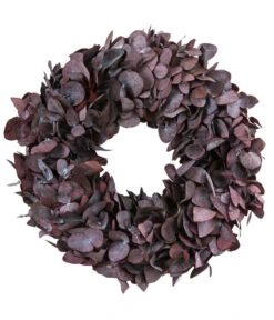 Dehner Kranz Eukalyptus, Dunkelrot, Ca. Ø45 Cm