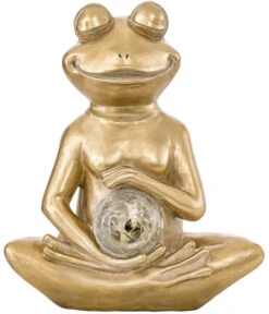 Dehner Solar Frosch Yogi, Ca. B36/H43/T21 Cm