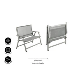 Dehner Klappbank Chicago, 2-Sitzer -Gartenbedarf Geschäft 6701783 WE IG 001 KLAPPBANKCHICAGO