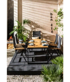 Dehner Gartentisch Chicago Wood, Ca. B180/H74/T90 Cm -Gartenbedarf Geschäft 6708341 WE MO 001 GruppeChicagoWood 1