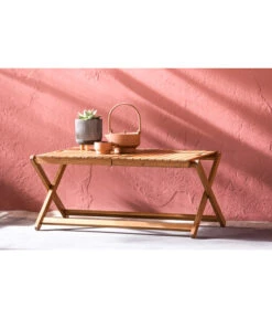 Dehner Tablett-Tisch Macao, Ca. B90/H38/T50 Cm -Gartenbedarf Geschäft 6713556 WE MO 001 TabletttischMacao