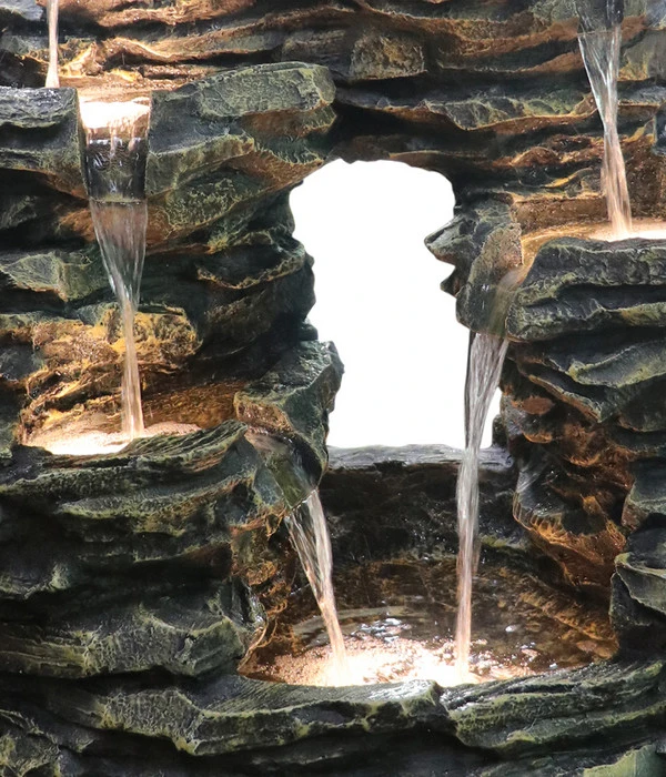 Dehner Polyresin-Gartenbrunnen Salto, Ca. H99 Cm 6 Dehner Polyresin-Gartenbrunnen Salto, Ca. H99 Cm – Bild 4