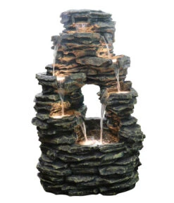 Dehner Polyresin-Gartenbrunnen Salto, Ca. H99 Cm