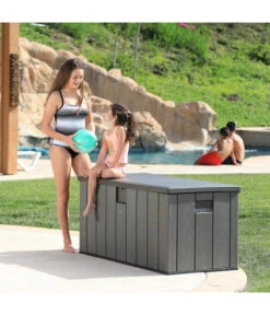 Lifetime Kissenbox Harmony, 570 L -Gartenbedarf Geschäft 6752950 WE MO 003 Kissenbox570LDunkelgrau