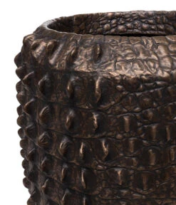 Fleur Ami Kunststoff-Topf Croc, Konisch, Bronze, Ca. Ø47/H56 Cm -Gartenbedarf Geschäft 6758999 WE DE 001 FleurAmiPflanzgefaessCroc