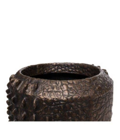 Fleur Ami Kunststoff-Topf Croc, Konisch, Bronze, Ca. Ø47/H56 Cm -Gartenbedarf Geschäft 6758999 WE DE 002 FleurAmiPflanzgefaessCroc