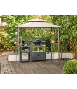 Siena Garden Pavillon BBQ, Ca. B90/H248/T127 Cm -Gartenbedarf Geschäft 6776280 WE MO 002 PAVILLON BBQ RECHTECKIG