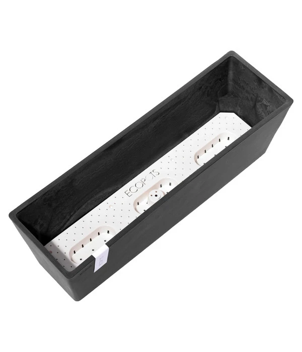 Ecopots Kunststoff-Kasten Bruges Mit Wassersystem, Rechteckig, Ca. B55/H17/T17 Cm 5 Ecopots Kunststoff-Kasten Bruges Mit Wassersystem, Rechteckig, Ca. B55/H17/T17 Cm – Bild 3