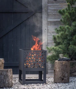 Dehner Feuerschale Manacor, Ca. B50/H70/T50 Cm -Gartenbedarf Geschäft 6892368 WE MO 001 FeuerschaleManacor