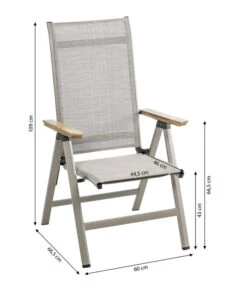 Dehner Klappsessel Cleveland, Hellbraun -Gartenbedarf Geschäft 6894109 WE BG 001 KlappsesselCleveland