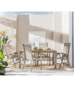 Dehner Klappsessel Cleveland, Hellbraun -Gartenbedarf Geschäft 6895387 WE MO 001 GruppeClevelandWoodNEU