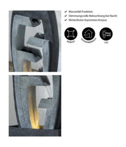 Dehner Polyresin-Gartenbrunnen Tokio, Ca. H92 Cm -Gartenbedarf Geschäft 6911192 WE IG 001 DehnerPolyresinGartenbrunnenTokio