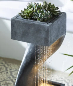 Dehner Polyresin-Gartenbrunnen Seoul, Ca. H77 Cm -Gartenbedarf Geschäft 6911200 WE DE 002 BrunnenSeoul