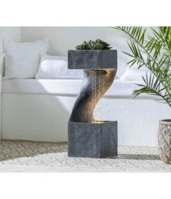 Dehner Polyresin-Gartenbrunnen Seoul, Ca. H77 Cm -Gartenbedarf Geschäft 6911200 WE MO 001 BrunnenSeoul