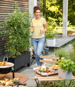 LECHUZA® Kunststoff-Kasten Trio Stone, Rechteckig, Ca. B100/H34,5/T32,5 Cm -Gartenbedarf Geschäft 6963458 WE MO 001 LechuzaKunststoffKastenTrioStonerechteckig