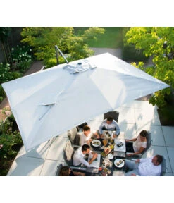 Siena Garden Ampelschirm Cirrus, Quadratisch, Ca. B350/T350 Cm -Gartenbedarf Geschäft 6987994 WE MO 001 SienaGardenCirrus350x350cm