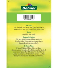 Kaiserkrone -Gartenbedarf Geschäft 8664674 KaiserkroneLutea Etikett 02